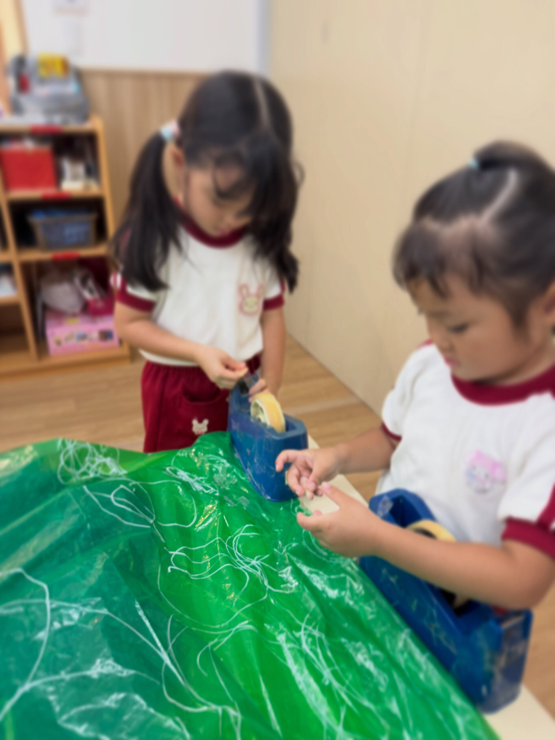 運動会に向けて、小物作りをしました🎨✂️